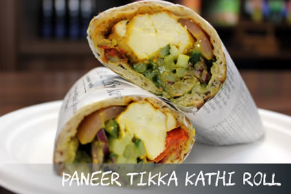 Paneer Tikka Kathi Roll